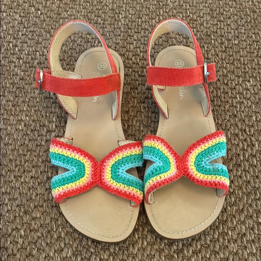 Mini Boden colorful kids sandals, size 35